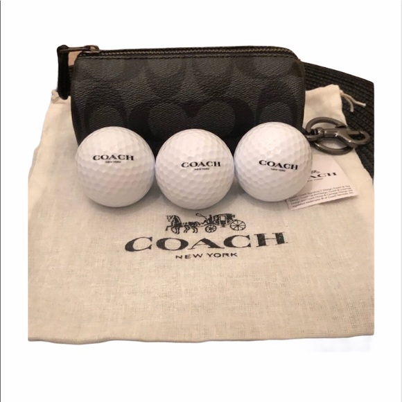 ๐ HP ๐๐ Coach Signature Golf Ball 3 Travel Case - Picture 2 of 8